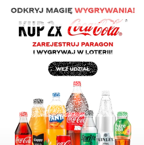 Loteria "Odkryj magie wygrywania z Coca-Cola i Biedronka"