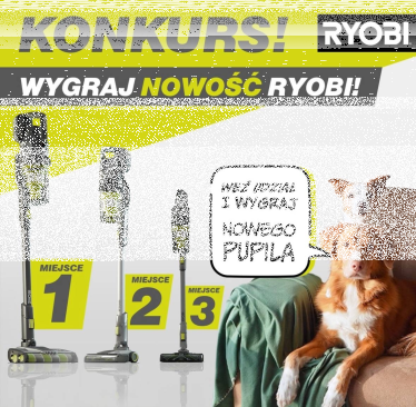 Wygraj odkurzacz 2024 Ryobi