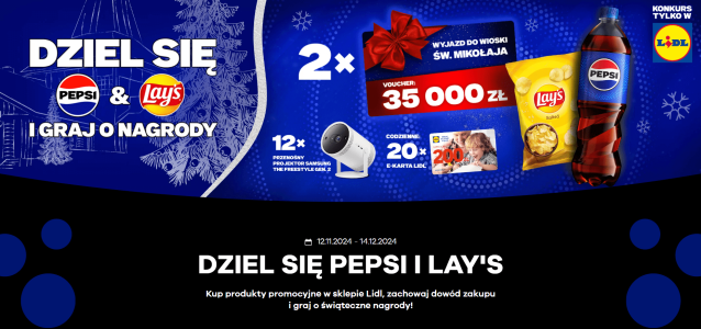 Konkurs "Dziel się Pepsi i Lay’s" Lidl