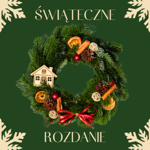 Wygraj odręcznie wykonany wianek Bożonarodzeniowy