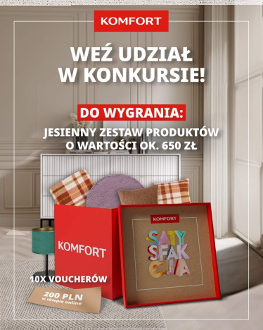Konkurs "Jesienne wnętrze z KOMFORT"