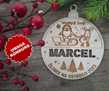 Wygraj personalizowane bombki dla całej grupy żłobkowej/przedszkolnej twojego dziecka