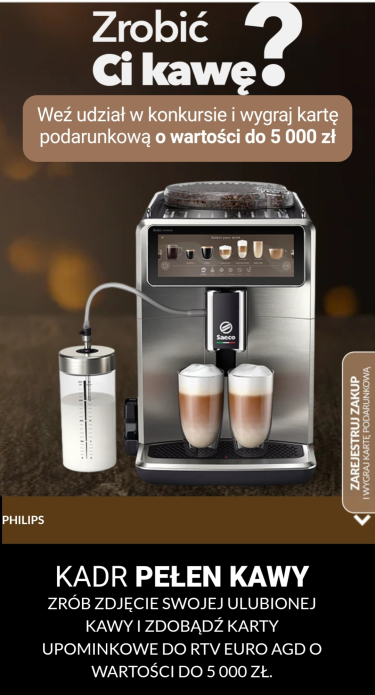Konkurs "Kadr pełen kawy" Euro RTV AGD