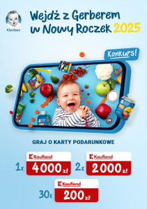 Konkurs "Wejdź z Gerberem w Nowy Roczek" Kaufland