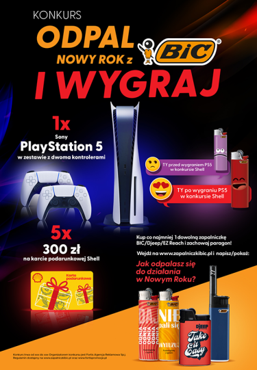 Konkurs "Odpal Nowy Rok z BIC" Shell