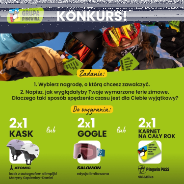 Konkurs "Aktywna zima z Martes Sport x Grupa Pingwina"