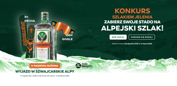 Konkurs "Zabierz swoje stado na alpejski szlak!" Jägermeister, 18+