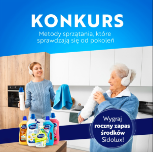 Wygraj roczny zapas środków Sidolux