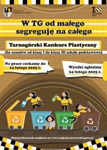 Konkurs dla uczniów kl I-III SP "W TG od małego segreguję na całego"