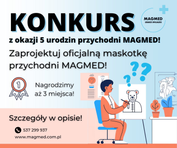 Konkurs "Zaprojektuj maskotkę przychodni MAGMED"