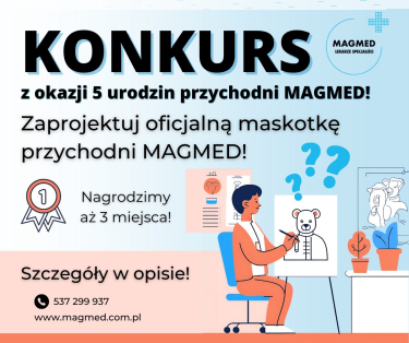 Konkurs "Zaprojektuj maskotkę przychodni MAGMED"