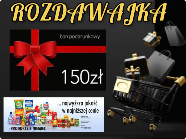 Wygraj bon 150zł na zakupy u sponsora