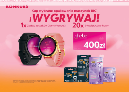 Konkurs "BIC – walentynkowy sekret piękna" Hebe