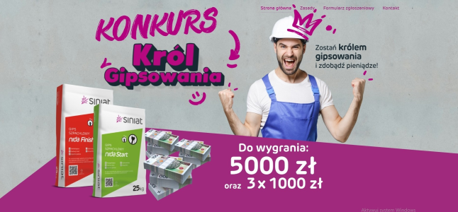 Konkurs "Król Gipsowania"