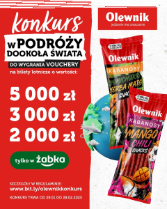 Konkurs "W podróży dookoła świata" Żabka