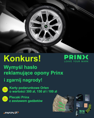 Konkurs "Stwórz hasło reklamujące opony Prinx"