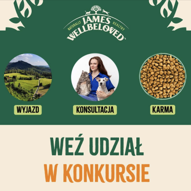 Konkurs "Którą karmę James Wellbeloved wybrałby Twój zwierzak i wygraj"
