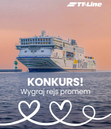 Wygraj voucher na rejs promem dla 2 osób z samochodem i kabiną w 2 strony