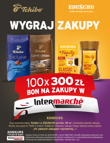 Konkurs "Tchibo - Wygraj zakupy" Intermarche