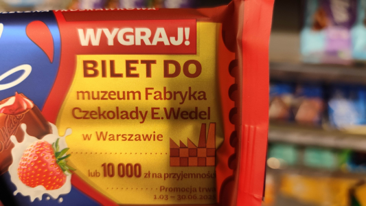 Loteria "E.Wedel - Otwórz drzwi do świata czekolady"