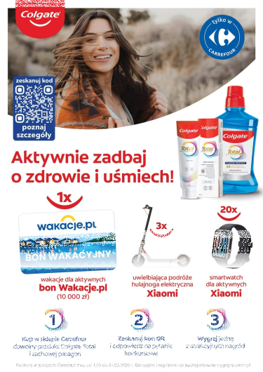 Konkurs "Aktywnie zadbaj o zdrowie i uśmiech" Carrefour