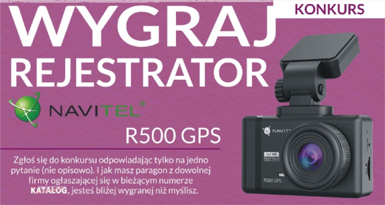 Wygraj wideorejestrator Navitel R500 GPS