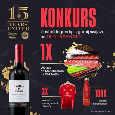 Konkurs "Zostań Legendą" Casillero del Diablo & Manchester United 18+