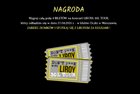 Warszawa: Konkurs "Don't f**k with Liroy"