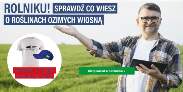 Konkurs "QUIZ TPR – ZBOŻA OZIME WIOSNĄ - wygraj gadżety"