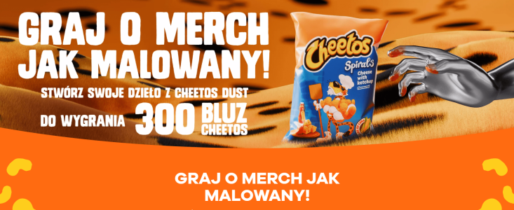 Konkurs Cheetos "Graj o merch jak malowany!"