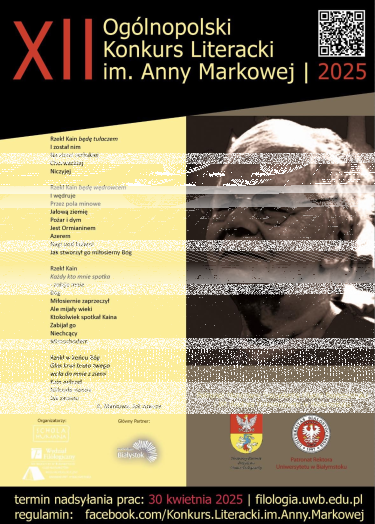 XII Ogólnopolski Konkurs Literacki im. Anny Markowej