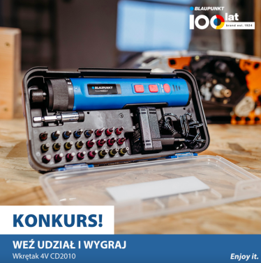 Wygraj wkrętak akumulatorowy CD2010 od Blaupunkt!