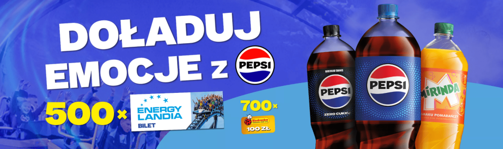 Konkurs "Doładuj emocje z Pepsi" Biedronka