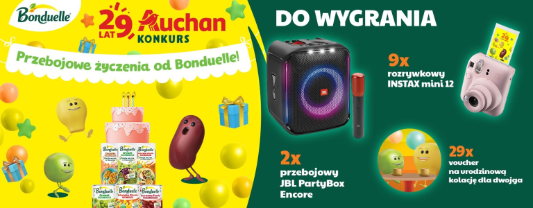 Konkurs "Przebojowe życzenia od Bonduelle" Auchan