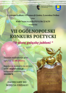 VII Ogólnopolski Konkurs Poetycki "O złotą gałązkę jabłoni"