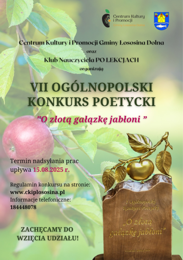 VII Ogólnopolski Konkurs Poetycki "O złotą gałązkę jabłoni"