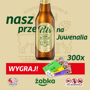 Wygraj bilet na Juwenalia Poznań 2025! Żabka, 18+