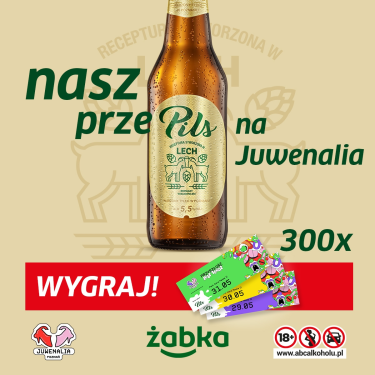 Wygraj bilet na Juwenalia Poznań 2025! Żabka, 18+