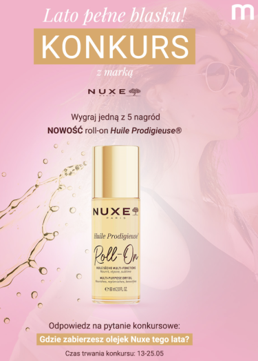 Wygraj olejek roll-on od Nuxe