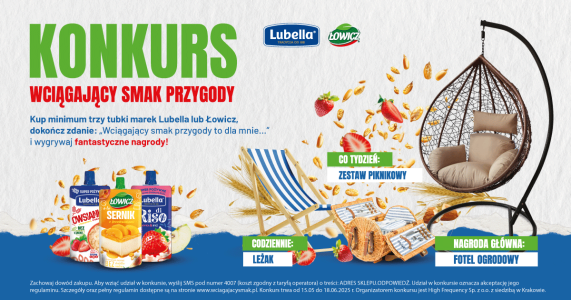 Konkurs "Wciągający Smak Przygody - Lubella & Łowicz"
