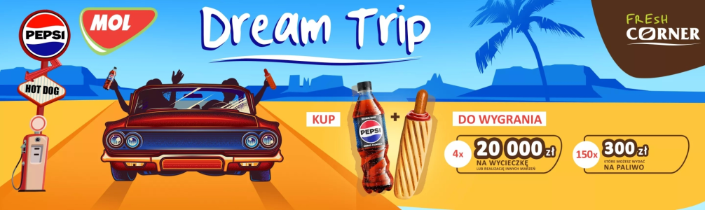 Konkurs "Spełniaj marzenia z Pepsi 2025 - stacje Mol"