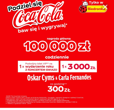 Loteria "Coca Cola" Biedronka