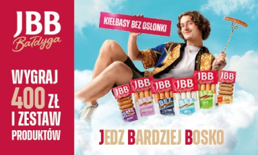 Wygraj 400 zł i zestaw produktów JBB Bałdyga! do godz. 7:00