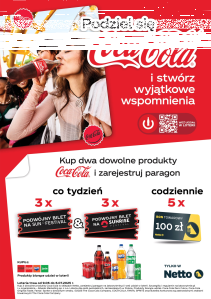 Loteria "Tak smakuje lato z Coca-Cola" Netto