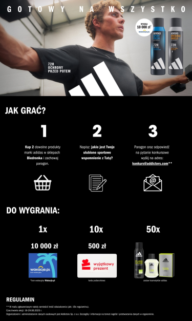 Konkurs adidas na Dzień Ojca! Biedronka
