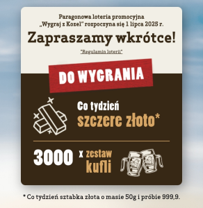 Loteria "Wygraj z Kozel" 18+