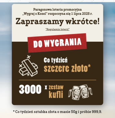 Loteria "Wygraj z Kozel" 18+