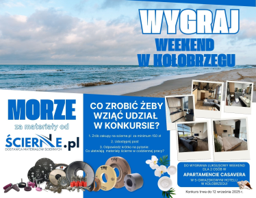 Konkurs "Morze za materiały – wygraj luksusowy weekend z scierne.pl"