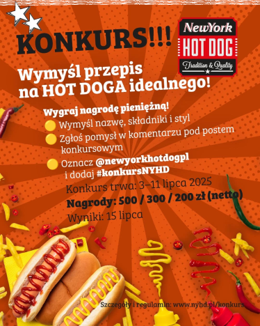 Konkurs "Wymyśl przepis na HOT DOGA idealnego"