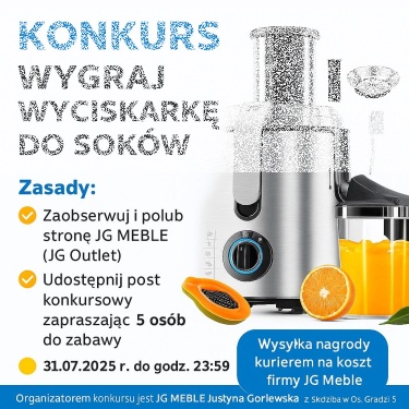 Wygraj wyciskarkę do soków!